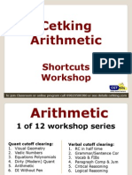 Arithmetic Shortcuts Cetking Workshop