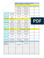 Horario Uni Tercero