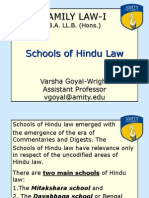 3 Schools of Hindu Law