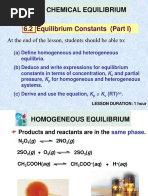 6 2 Equilibrium Constants Dissociation Chemistry Chemical Equilibrium