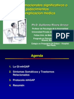 Síntomas emocionales significativos o padecimientos sin explicación médica