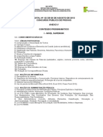 Concurso público para técnicos administrativos do IFPA