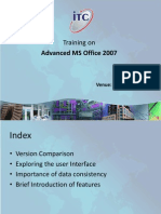 Advanced MS Office 2007: Training On