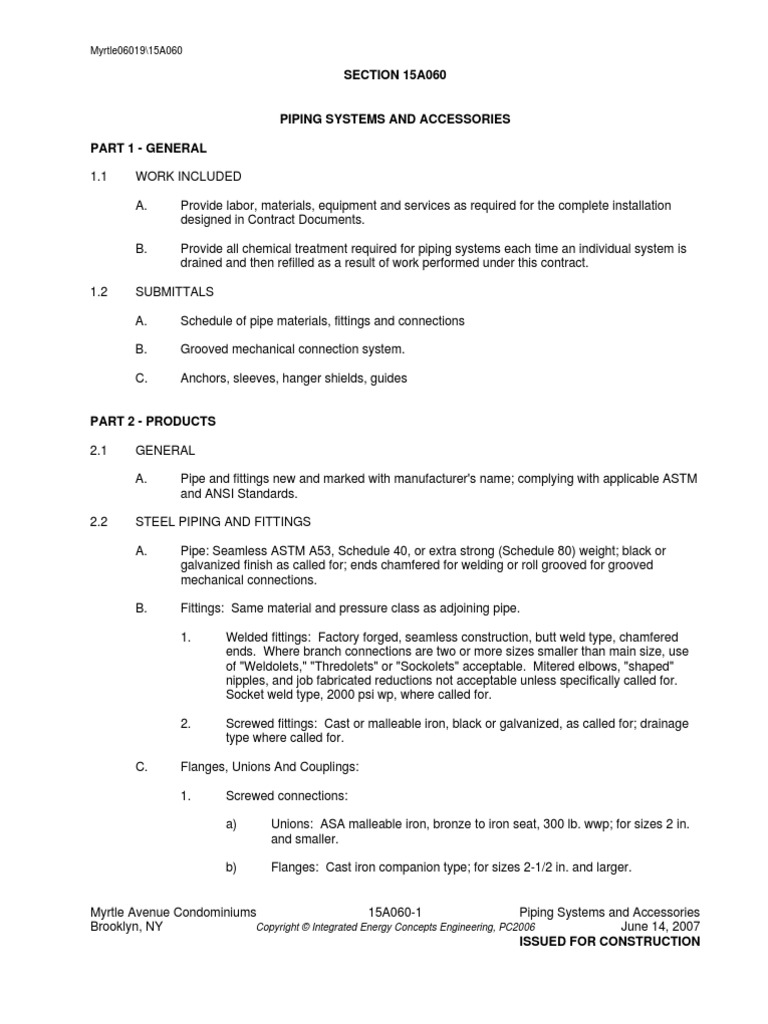 Piping Systems and Accessories | PDF | Pipe (Fluid Conveyance ...