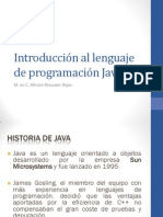 Introducción Al Lenguaje de Programación Java