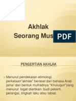 Akhlak Seorang Muslim