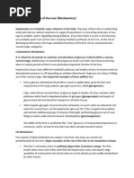 Metabolic Functions of The Liver