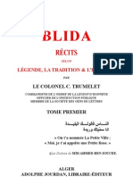 Blida_LÉGENDE, LA TRADITION & L’HISTOIRE_Tome1