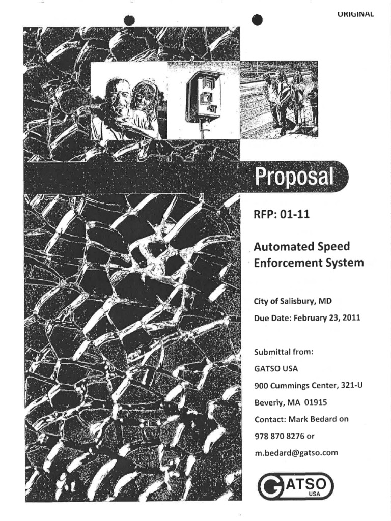 Gatso Speed Camera Proposal | PDF