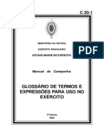 C-20-1 - Glossário de Termos e Expressões para uso no Exército