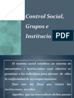 Modulo II Control Social, Grupos e Instituciones