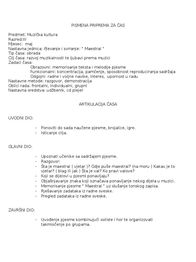 Maestral | PDF