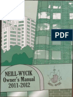 Neill-Wycik Owner's Manual From 2011-2012 PDF