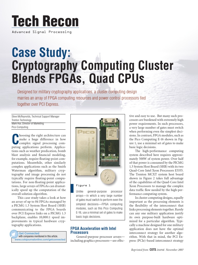 Cluster Computing Applications by Trenton Technology | PDF | Field ...