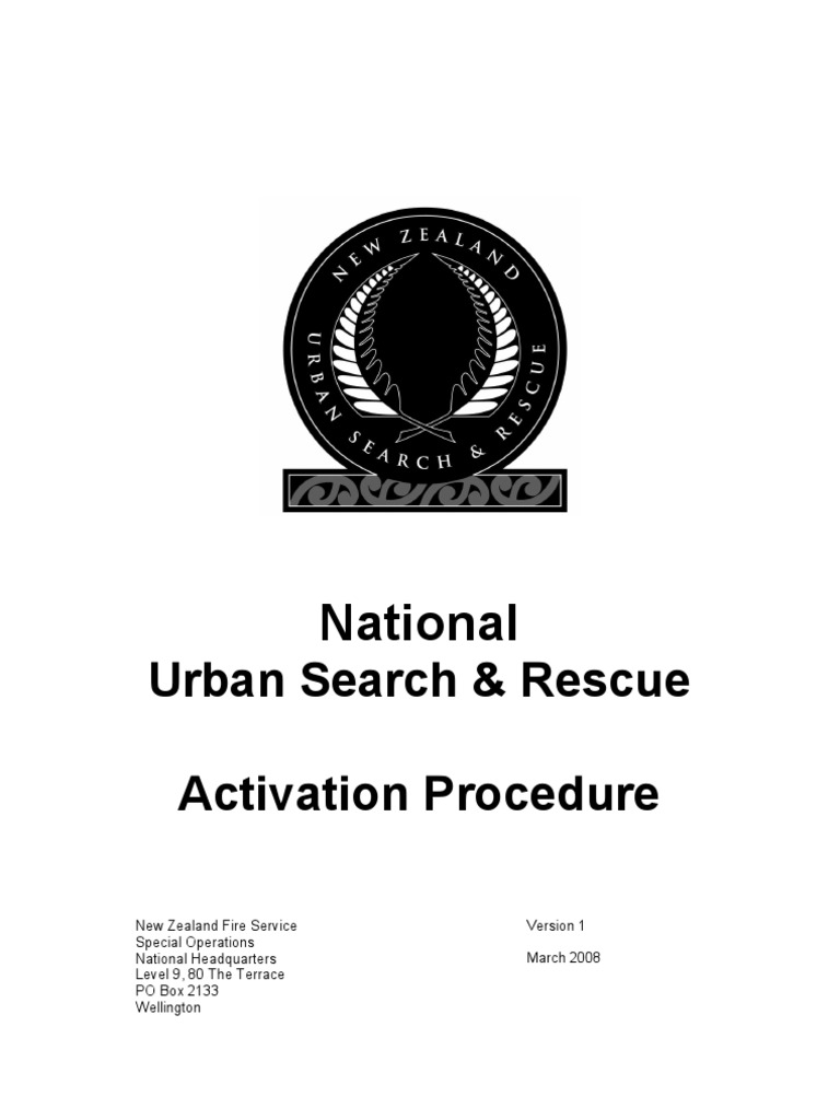 NZ USAR Activiation Guideline | PDF | Public Safety | National Security