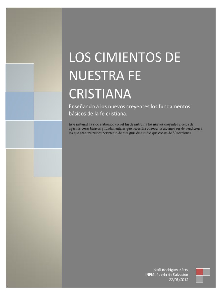 Fundamentos de la Fe Cristiana | PDF | calvinismo | Biblia