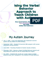 Using The Verbal Behavior Approach To Teach Children With Autism
