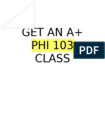 Get An A+ Phi 103 Class