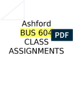 Ashford BUS 604 CLASS ASSIGNMENTS