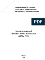 MELO - 2000 - História e Memória Da Biblioteca Pública Do Amazonas (1890-1910)