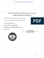 Certificate of Transcript in The Matter of The Estate Myron D. Kolpin