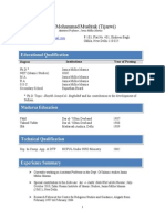 Dr. Mohammad Mushtak (Tijarwi) : Educational Qualification