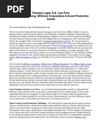 Download Offshore Banking Offshore Corporation and Asset Protection Center--Panama Legal SA  by Aurelia Masterson of Panamalaworg SN16827137 doc pdf