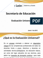 Evaluacion Universal Oficinas Regionales Junio 11