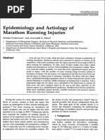 Epidemiology and Aetiology of Marathon Running Injuries - Fredericson and Misra, 2007