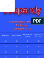 Jeopardy Review For Alchemy, Lessons 1-8