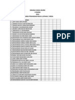 Senarai Nama Murid 4 Damai 2013 Senarai Penandaan Buku Latihan / Kerja