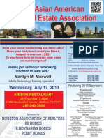 July 2013 Luncheon Flyer - Ben Huynh