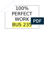 100% Perfect Work Bus 235
