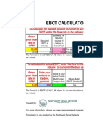 Calculate EBCT and carbon volume needed