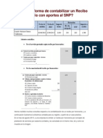 Cuál Es La Forma de Contabilizar Un Recibo Por Honorario Con Aportes Al SNP