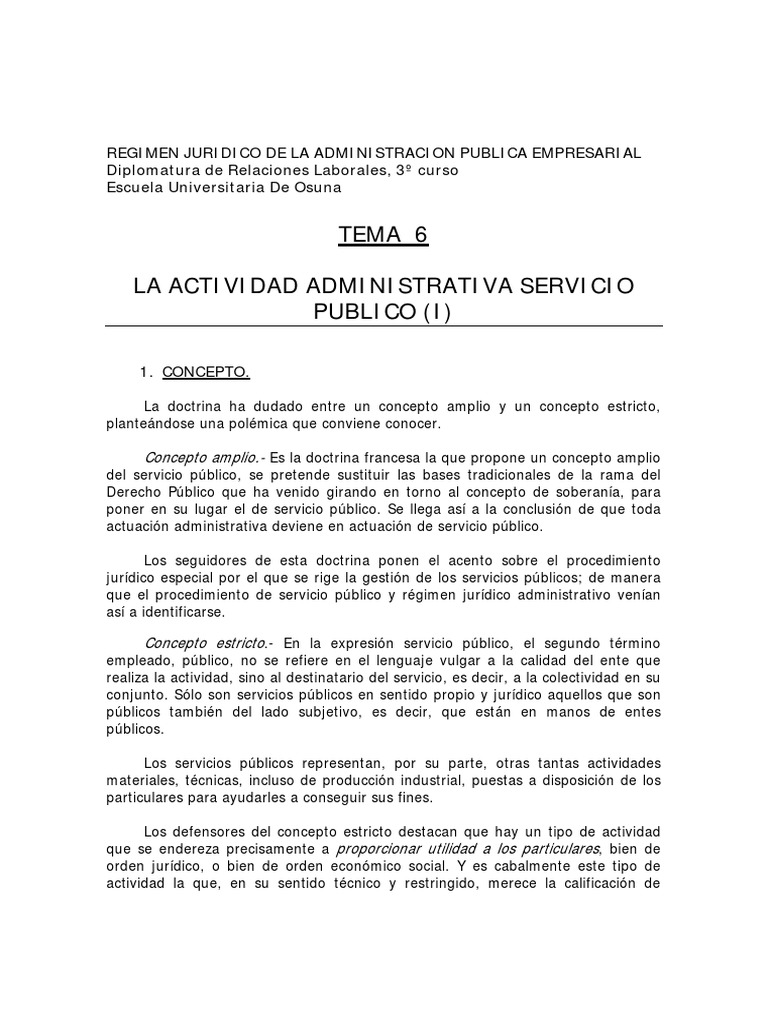 Tema Servicio Publico 33 Pdf Ley De La Unión Europea
