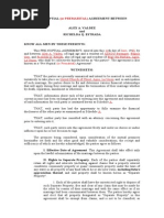 Sample Prenuptial Agreement Form | Probate | Will And ...
