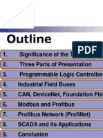 Programmable Logic Controllers, Industrial Field Buses and SCADA