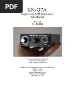 KN-Q7A: Single Band SSB Transceiver Kit Manual