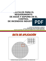 Calculos de Requerimientos de Agua y Espuma