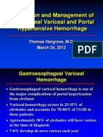 Management of Variceal Hemorrhage