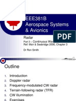 EEE381B Aerospace Systems & Avionics: Radar