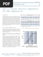 How To Choose Ferrite Components For EMI Suppression