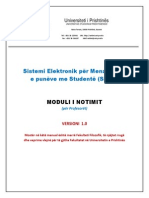 Manuali Për Notim Online Përmes SEMS Në UP Versioni 1.0