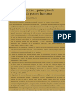 Um pouco sobre o princípio da dignidade da pessoa humana