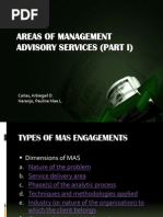 Areas of Management Advisory Services 1