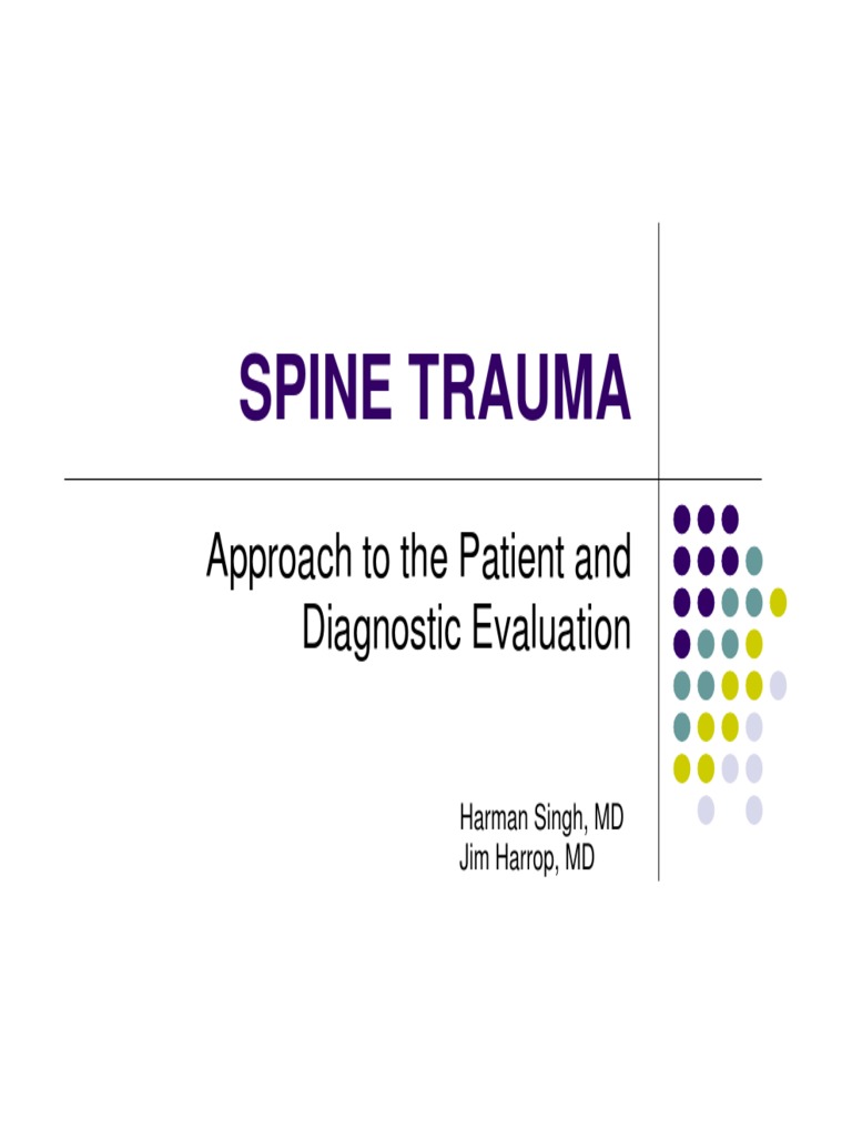 A Comprehensive Guide to the Evaluation and Management of Spine Trauma ...