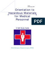 Hazardous Materials Orientation for Medical Personnel