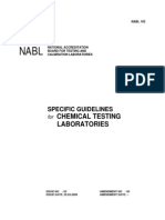 Nabl -Chemical Testing Laboratories Guidelines