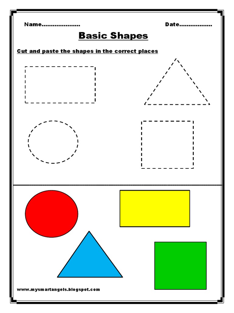 Shapes worksheets for preschool and kindergarten | pdf | shape | euclidean  plane geometry